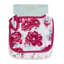 2-Pack Floral Garden Bamboo Muslin Bibs