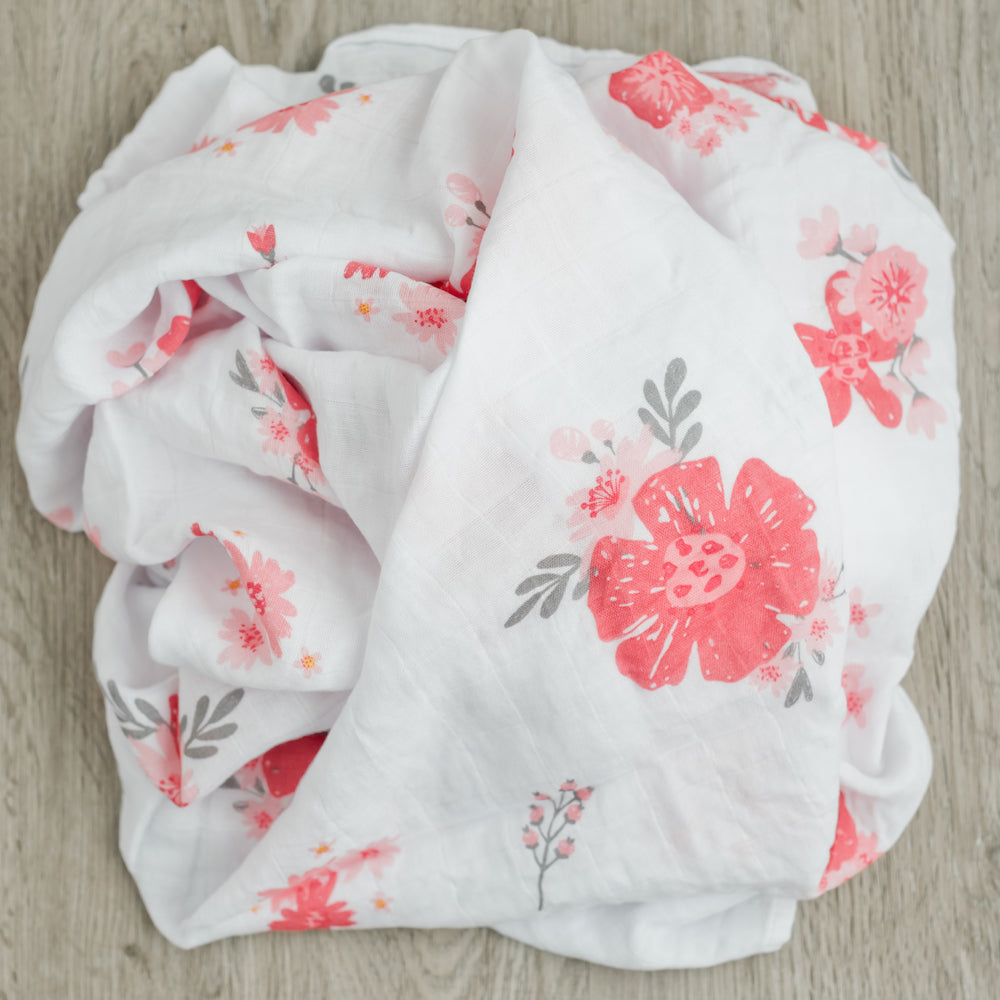 summer infant muslin blanket 2-Pack Summer Daisies Bamboo Muslin Swaddle Blankets – Graced Soft Luxuries