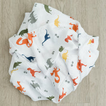 2-Pack Dinoland Bamboo Muslin Swaddle Blankets