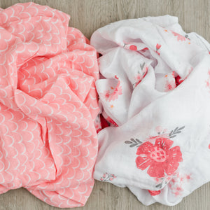 summer infant swaddleme 2 pack 2-Pack Summer Daisies Bamboo Muslin Swaddle Blankets – Graced Soft Luxuries