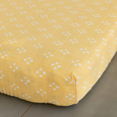 Diamond Dot Cotton Crib Sheet