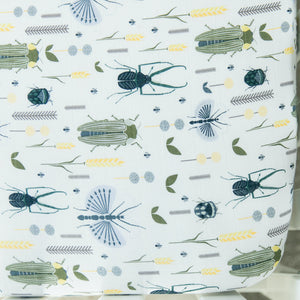 Busy Bugs Cotton Crib Sheet