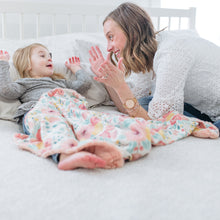 Pink Blossoms Minky Baby Blankets