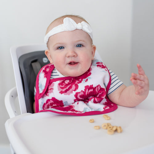 2-Pack Floral Garden Bamboo Muslin Bibs