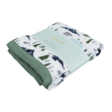 Bear's Forest 4-Layer Bamboo Muslin Quilted Blankets