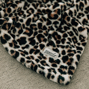 Leopard Fleece Throw Blanket