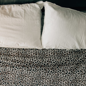 Leopard Fleece Bedding Blankets