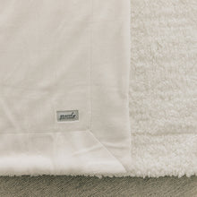 Ivory Sherpa Fleece Throw Blanket
