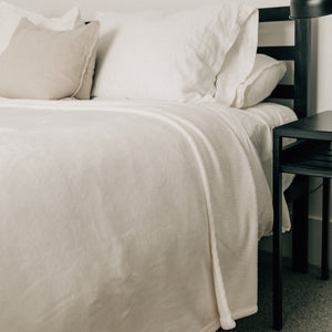 Ivory Fleece Bedding Blankets