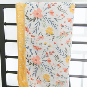 Floral Burst Cotton Muslin Quilt