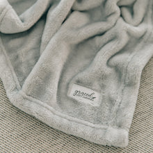 Gray Fleece Throw Blanket