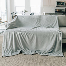 Gray Fleece Throw Blanket