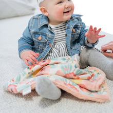 Pink Blossoms Minky Baby Blankets