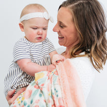 Pink Blossoms Minky Baby Blankets
