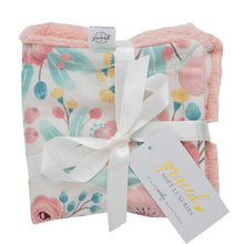 Pink Blossoms Minky Baby Blankets
