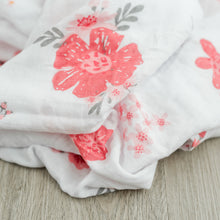 2-Pack Summer Daisies Bamboo Muslin Swaddle Blankets