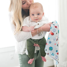 Space Blue Minky Baby Blankets